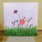 لوحة حائط رسم طبيعة على السوم