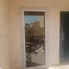 نوافذ الالمونيوم سرايا وعادي باب وشباك مح زجاج دبل