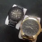 ساعات zyros black watch   ed hardy gold