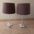للبيع 2 أباجوره شكل مميز وحلو...لون بني