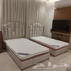سرير خشب بوكس نفر ونص 120   190