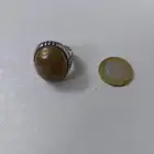 خاتم فضة بحجر عقيق يمني