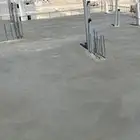 Fan slab of printed concrete mixture