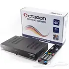 رسيفر اكتاجون 0808 تيونر 2 حقيقي 4 k جدا نظيف اغراضه كامله