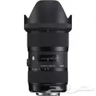 عدسة سيغما 18-35mm f1.8 ART EF شبه جديدة   كامل المرفقات