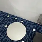رف تحت التلفاز ومرايا مدخل لي وجه الله