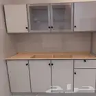 دولاب مطبخ 1.80متر جاهز متوفر 3 الوان مع مغسله او بدون مغسله