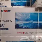 شاشات كي أم سي KMC وبس رسيفر داخلي 4K متوفرة لدينا