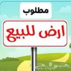 مطلوب ارض او بيت شعبي