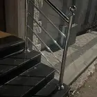 تفصيل دربزين ستيل لمدخل العمارة