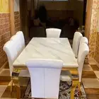افخم واجود طاولات طعام رخام خشب زجاج توصيل وتركيب