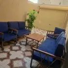 كراسي وجلسات حوش فاخرة بعجلات شبه جديدة