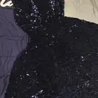 فستان مخمل ترتر كحلي