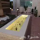 مسابح خرصانه شلالات نوافير
