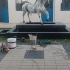 مجسم حصان فيبر جلاس حجم طبيعي