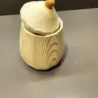مجسم براد الشاي الخشبي