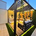 تصميم شلالات ونوافير ومظلات وجلسات