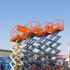 scissor lift for rent سيزر لفت للايجار رافعة مقصية للايجار