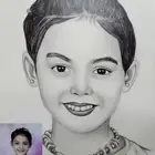 لوحة بورتريه مرسوم يدوي