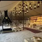بيوت شعر تجهيز مخيمات مع بكج لأثاث كامل وعازل للمطر