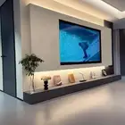 ديكورات شاشات شيبورد ارفف مضيئه ركن قهوه