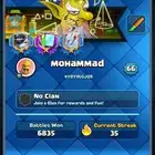 حساب كلاش رويال 66 ماكس