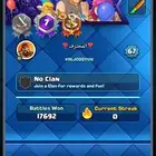 حساب كلاش رويال 67 شبه ماكس