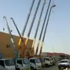 تأجير كرينات ورافعات شوكية وسطحات الونش