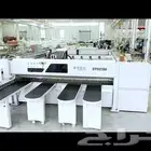 مكائن لصق شريط ومنشار اكتروني ومكينة cnc تخريم