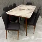 طاولات فخمه وجوده عاليه رخام ومعدن وخشب