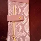 محفظة نسائية أنيقة جلد صناعي بنقشة الثعبان