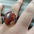 خاتم عقيق يماني فضه