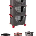 مجموعة تنظيم بلاستيك منزلية