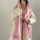 سكارف ميكاسا وردي_احمر_ازرق