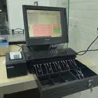 جهاز كاشير مستعمل حاله ممتازه مع الاغراض شامل التركيب