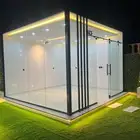تنسيق حدائق وشلالات وغرف زجاجة خارجيه مظلات وجلسات