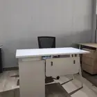 مكتب 120 سم ابيض