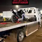 سطحه هيدروليك لتحميل الدراجات الناريه والسيارات الرياضيه
