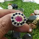 ياقوت احمر افريقي مطعم بالزركون