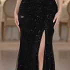 فستان اسود فخم