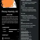 تصميم سيرة ذاتية احترافية بالانجليزي أو العربي