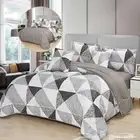 مفروشات سرير وجهين مشجر وساده