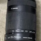 عدسة كامرة كانون 250-55