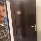 دهان ابواب خشب زيتي اللون بني محروق ار