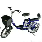 سكوتر كهربائي ودراجة هوائية باللون الأزرق