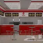 ديكور 3D مطعم واجبات سريعة
