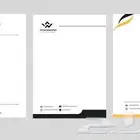 تصميم طباعة ورق رسمي ورق فاخر ورق مراسلات ورق خطابات شركات