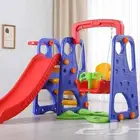 مرجيحة مع زحليقة قابله للتنقل المنزلي