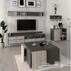 طقم طاولات SH49 ابيض ورمادي