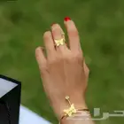 اساور وخاتم مطلي ذهب او فضه بلاسم حسب الطلب